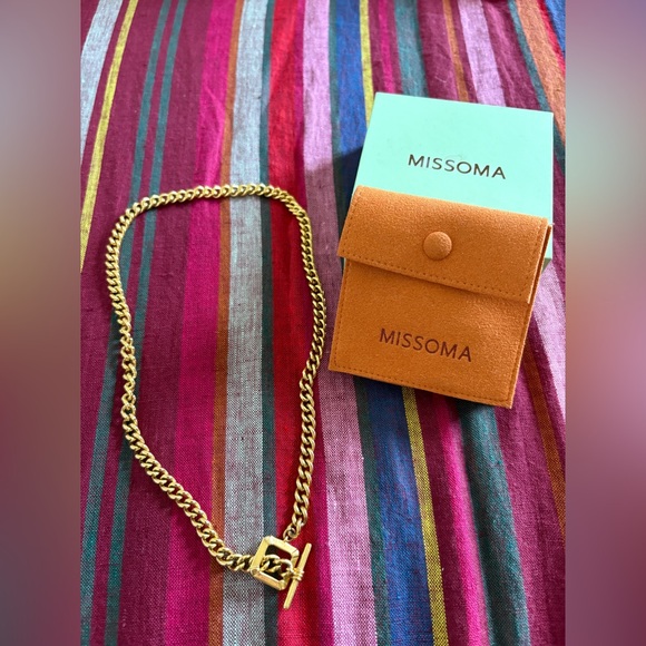 NWOT MISSOMA LUCY WILLIAMS T-BAR CHAIN NECKLACE WITH ORIGINAL PACKAGING BOX - Picture 5 of 6